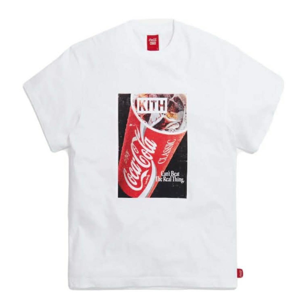 NWT KITH X Coca-Cola Soft drink vintage White Tee with Red Graphic XXL
